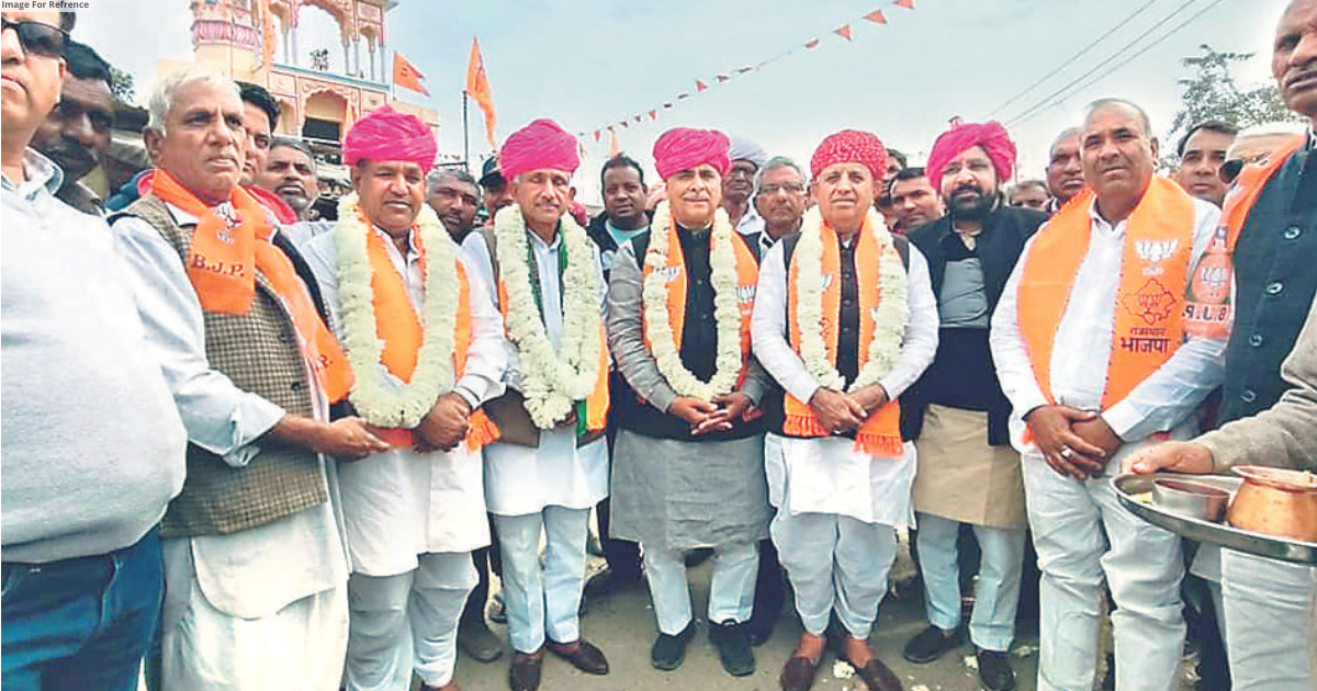 Leaders participate in BJP’s Gaon Chalo Abhiyan in the State